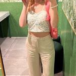 ANINE BING Women's Off-White Wide-Leg Front Zipper Lyra Trousers Pants Size 34 Photo 14