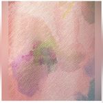 Maison Tara V Neck Pink Watercolor Floral Maxi Dress with Bow Straps size 6 $148 Photo 7