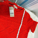 Boden Crochet Claudia Textured Knitted Dress 6R‎ Orange Size 6 Photo 9