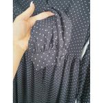 Who What Wear Dark Fairy Whimsigoth Dotted Sheer Belted Midi Dress XS Black Academia Retro Photo 8