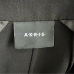 Akris Fernando Snakeskin Leather Wool Blend Long Sleeve Black Blazer And Vest Photo 8