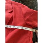 ZARA  LINEN Blazer Jacket Wide Oversized Red Linen Blend Size S Boyfriend Pockets Photo 6