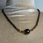 Smoky quartz citrine carnelian gemstones necklace Brown Photo 7