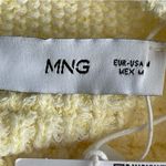 Mango Knitted Cardigan Vest with Jewel Buttons Women’s Size M Light Yellow Photo 7