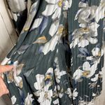 Entro green floral pleated wrap Maxi dress Photo 6