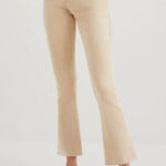 Desigual NWOT Beige Marlon Flared Cropped Jeans, Size 40 Photo 0