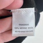 Pendleton  Classic Longline V‎ Neck 100% Merino Wool Black Sweater Women's Medium Photo 2