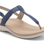 ABEO Oasis T Strap Sandals, Navy, 10 Neutral Blue Photo 0