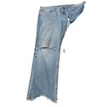 Rag and Bone  Halsey Dre Capri Distressed Jeans Size 29 Light Wash Frayed Hem Photo 9