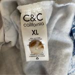 C&C California  Remi Fleece Shacket Shirt Jacket Indigo Blue Patchwork XL NWOT Photo 8