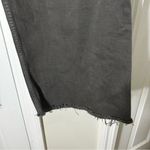 ZARA  Wide Leg Frayed Hem Ankle Gray Jeans Size 8 Photo 3