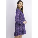 Free People These Dreams Babydoll Swing Long Sleeve Boho Mini Dress Size M. B-4 Photo 3