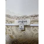 Umgee  Ivory Lace Dress 3/4 Sleeve MEDIUM Bachelorette Ethereal Boho Romantic Photo 3