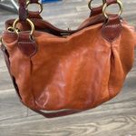 J.Crew Tan Leather Handbag with Gold Accents Photo 5