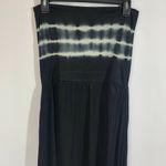 RaVirga Strapless Tie Dye Midi Dress Black Size XL Photo 5