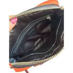 Milly  Orange Leather Top Handle Satchel Crossbody Bag Photo 2