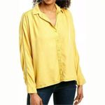 Cloth & Stone  Yellow Button Down Shirt Photo 6