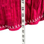 Cato Blouse Womens 14-16W Pink Embroidered Floral Geo Gauzy Cover Up Boho Top Photo 7