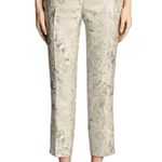 Talbots Petites Made In Italy Metallic Floral Brocade Pant 8/10 Elegant Trouser Photo 0