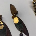 Lot Of 3 Vintage Costume Earrings Clip On Clip Photo 3