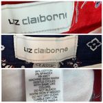 Liz Claiborne  Bundle 2 Pair 5” Red Blue Print Casual Shorts Women's Size 14 Plus Photo 11