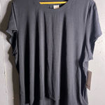 Athleta NWT Gray Short Sleeve With Ease T-Shirt - Size XL Hi Low Photo 0