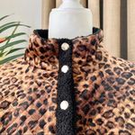 Urban Outfitters NEW Winston Velvet Leopard Pullover S Photo 6