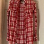 Abercrombie & Fitch flannel plaid front button down shirt, size xs Photo 0