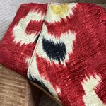 Miss Albright Anthropologie Fabric 3” heel Booties, size 7.5 Red Photo 11