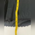 Vintage 1970s Montgomery Ward Elegant Black nylon sheer Lace Trim slip Dress Size M Photo 4