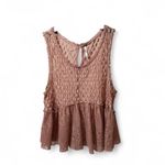 Free People Park Slope Babydoll Lace Tank Top Sleeveless Peplum Layering Fairy Photo 2