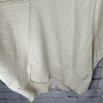 Grade & Gather  Asymmetrical Sweater Womens Small Cream Knit Mock Neck Wool Blend Photo 4