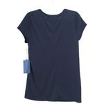 Simply Vera, Vera Wang Simply Vera Wang Womens Medium NWT Dark Blue Studded Short Sleeve Top Photo 1