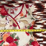 RARE Y2K Romantic Fairy Goth Asymmetrical Handkerchief Hem Shirt Top Blouse Floral Vintage V Photo 6