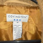 Covington Vintage  Tan Suede Wool Sweater Jacket 70s Boho Western double zipper Photo 5