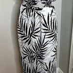 Massimo Bamboo Print Black and White Strapless Maxi Dress. Small/ Petite. Size undefined Photo 0