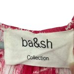 Ba&sh  Blouse Ulysse Rose Red Peasant Oversized Top Women’s Size 1 US S Photo 10