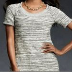 CAbi Tunic Womens XS Scoop Neck Chunky Knit Marled Black & White Sweater Photo 11