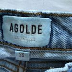 AGOLDE  Slim Straight Light Wash Jeans Size 26 Button Fly Photo 9