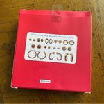 Earrings 12 Days of Bling Gold Studs Hoops Gift Set Casual Neutral Holiday Photo 2