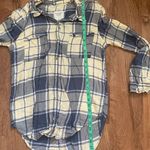 Abercrombie & Fitch blue plaid womens shirt Photo 6