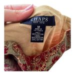 CHAPS Multi-Patterned Boho Cotton Midi Tiered Skirt M Photo 2