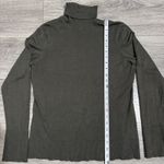 Ann Taylor Loft Silk Blend Dark Green Turtleneck Casual Stretchy Sweater Size L Photo 7