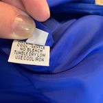 VTG 80s Forecaster Boston Full Length Trench Coat Jacket Size 13/14 Royal Blue Photo 8