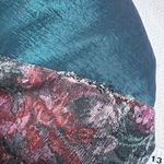 Vintage 90s Mixed Print Tapestry Shiny Nylon Retro Coat Photo 3