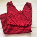 Laundry by Shelli Segal Y2K vintage red lace mini tank dress, size 2 Photo 0