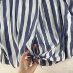 Lucky Brand Womens Plus 2X Stripe Tie Back Shirt Lightweight Cap Sleeve Striped Photo 13