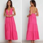 Pink Sleeveless Maxi SNDYS Indigo Dress tiered L revolve NWT fall casual $120 Size L Photo 1