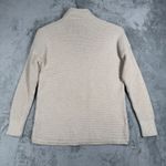 Michael Kors  Sweater Womens Beige Rib Knit Long‎ Sleeve Mock Neck Neutral Large Photo 2