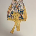 Free People  Yellow Halter Bodysuit Tank Small Photo 7